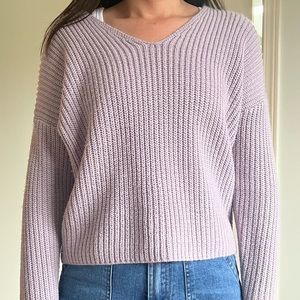 Purple v neck sweater from ASOS